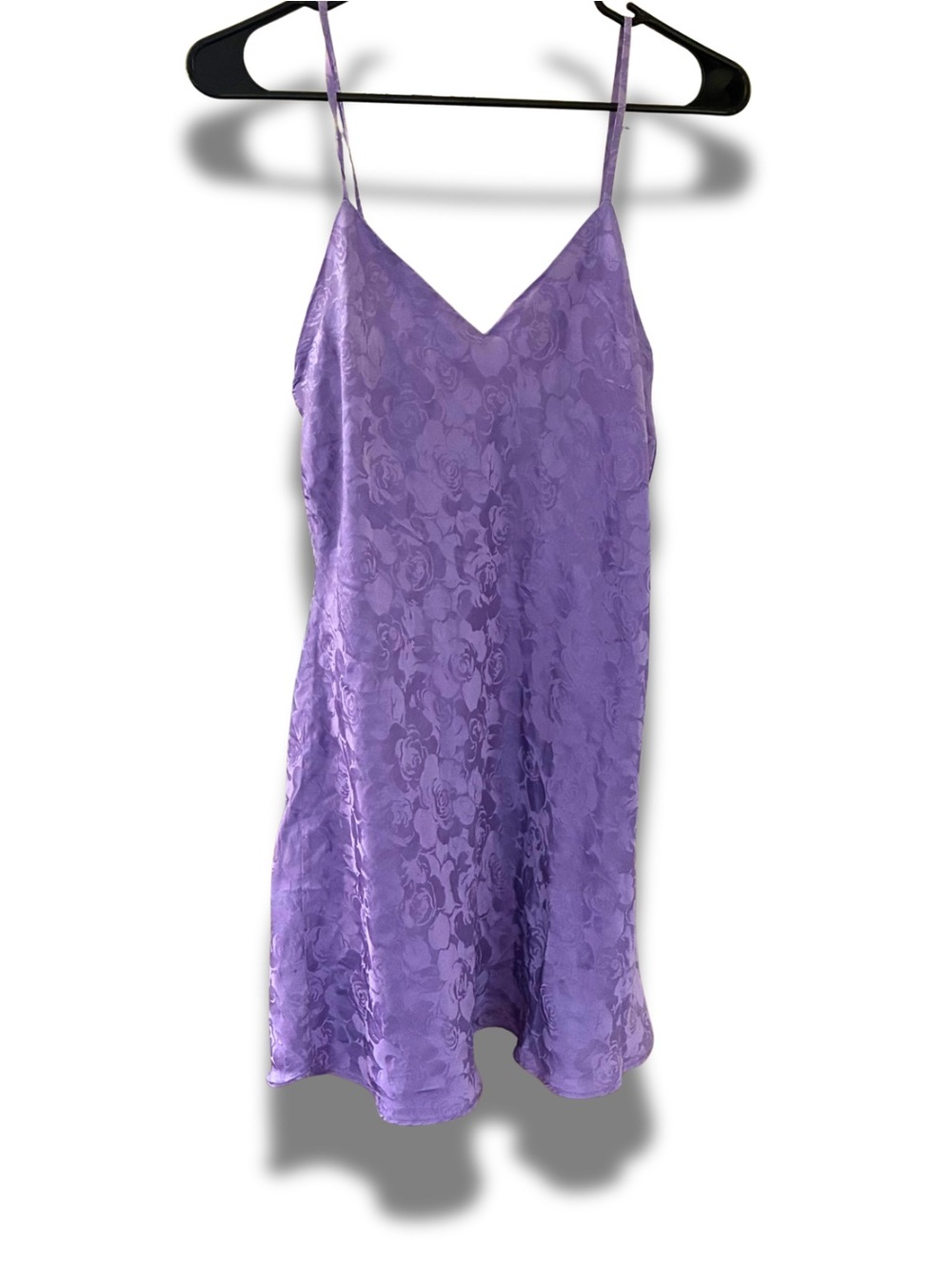 august silk Lavender Floral Satin Slip vintage